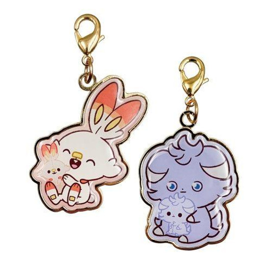 Pokemon Center Original Pokemon Center Metal Charm Set Scorbunny & Espurr