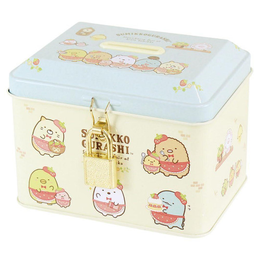  T's Factory Sumikko Gurashi Lockable Tin Bank 