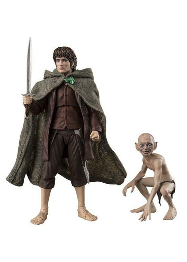  Bandai S.H.Figuarts Frodo Baggins & Gollum Figure (The Lord of the Rings) 