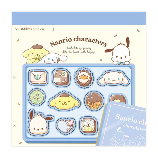 T's Factory Square Memo With Sanrio Sticker Chocolate / Boys