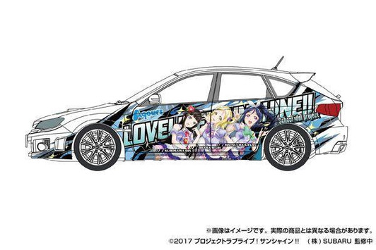  Aoshima 1/24 Itasha No.2: Love Live! Sunshine!! GRB Impreza WRX STI '10 (Subaru) Plastic Model 