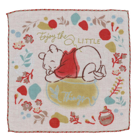  Marushin Winnie The Pooh Yellow Wreath Mini Towel 