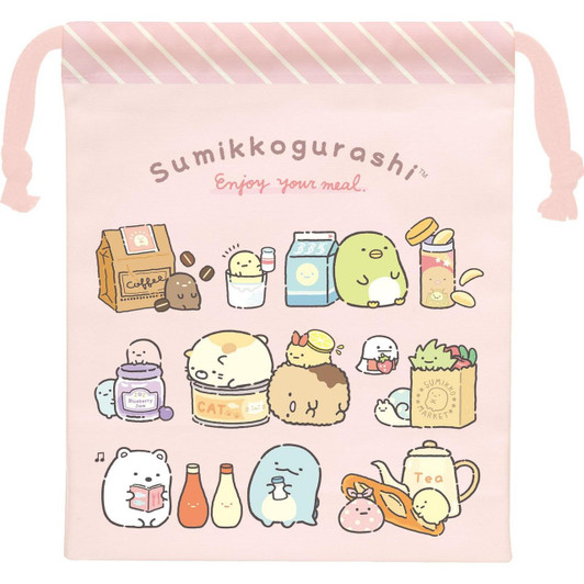  San-x Sumikko Gurashi LU / M Cup Drawstring Bag CA61701 