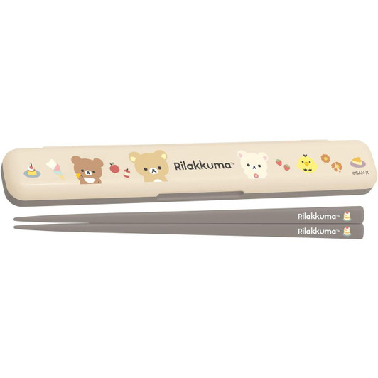  San-x Rilakkuma LU/M Chopsticks And Chopstick Case KA27001 