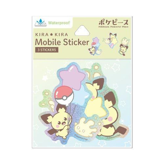 Pokemon Center Original Pokemon Center PokePeace Mobile Sticker   Pichu & Milcery 925F