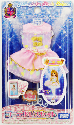 Takara Tomy Licca Doll Dress Set Sweets  doll not included  (806783)