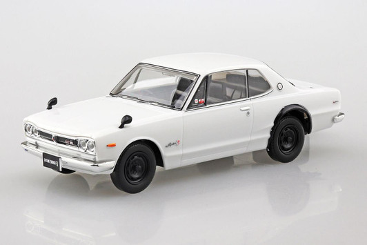  Aoshima RakuPla Snap Kit No.16-WH Nissan C10 Skyline 2000GT-R (White) Plastic Model 