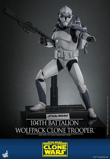  Hot Toys Television Masterpiece - 1/6 Scale Fully Poseable Figure: Star Wars: The Clone Wars - 104th Battalion Wolfpack 