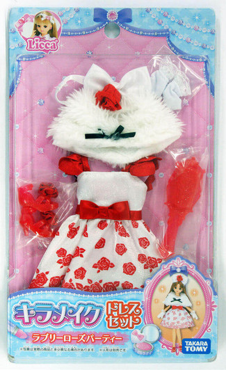 Takara Tomy Licca Doll Kira-make up Dress Set Lovely Rose Party (863960)