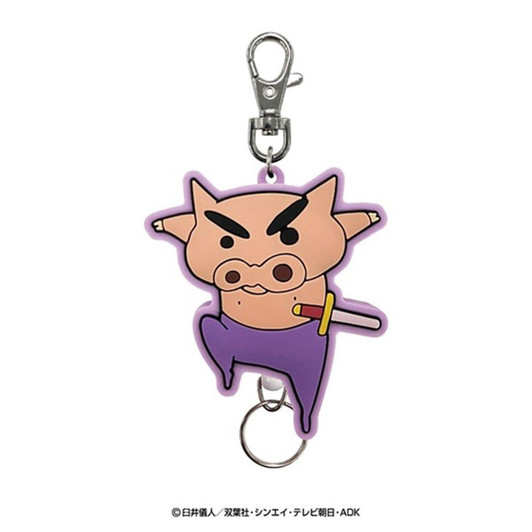  SK Japan Crayon Shinchan Rubber Reel KH Buriburi Zaemon Jump 