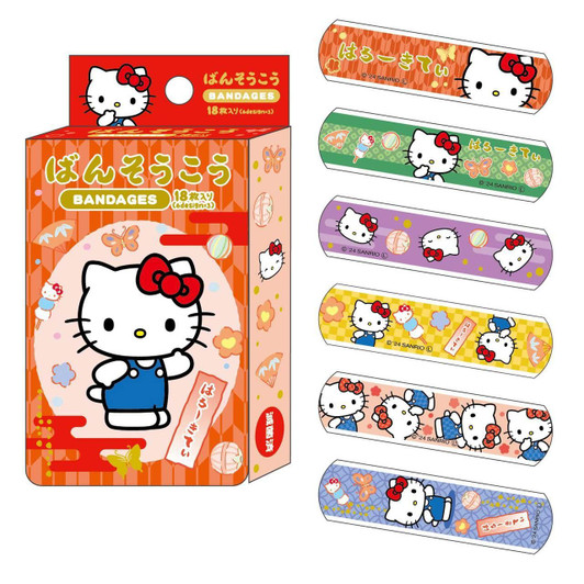  T's Factory Sanrio Bandage Japanese Style Hello Kitty 