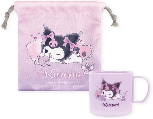  T's Factory Sanrio Placop And Drawstring Set Tokimeki World Kuromi 
