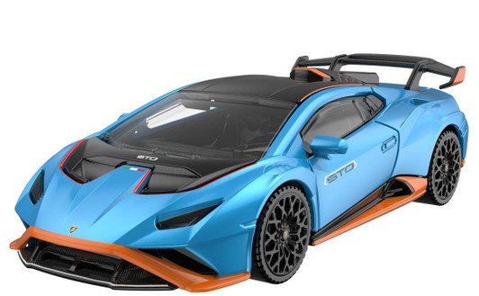  Doyusha 1/43 Lamborghini Huracan STO Blue (Mini Car) Plastic Model 