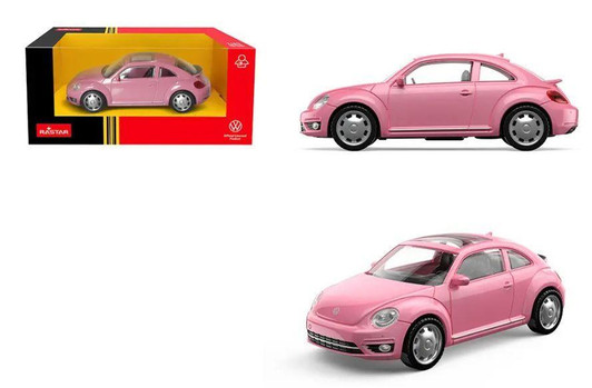  Doyusha 1/43 Volkswagen Beetle Pink (Mini Car) Plastic Model 