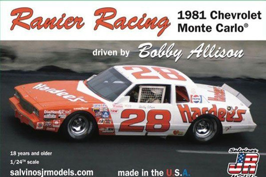 Other 1/24 NASCAR 1981 Ranier Racing Chevrolet, Monte Carlo #28 "Bobby Allison" Plastic Model 
