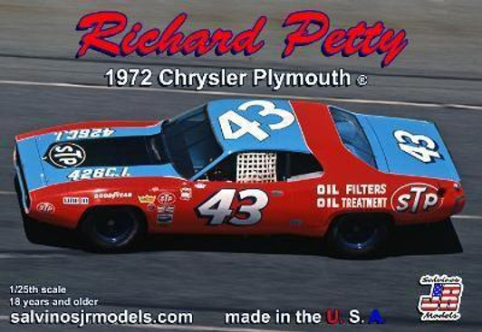Other 1/25 Richard Petty 1972 Plymouth Road Runner Plastic Model 