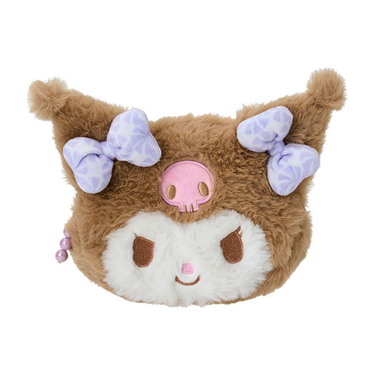  Sanrio Kuromi Face-Shaped Pouch (Nagomi Pastel) 419575 
