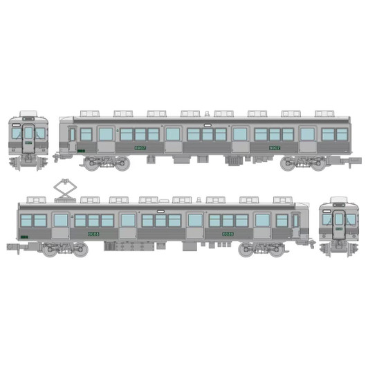  Tomytec Nankai Electric Railway Series 6000 (Nostalgic Stainless Unpainted) 2 Cars Set (N scale) 