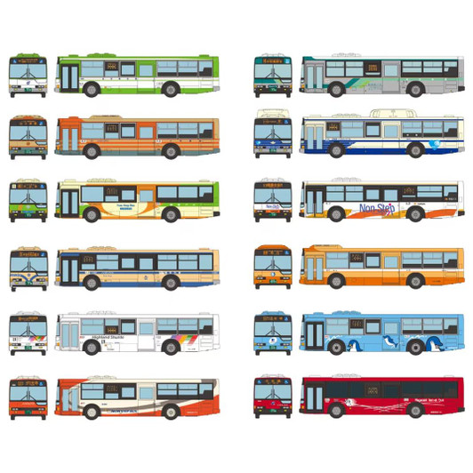  Tomytec The Bus Collection No.34 (12 Buses Randomly Packed) (N scale) 
