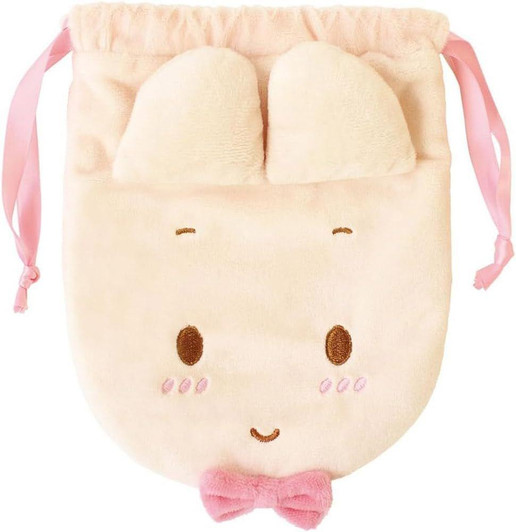  T's Factory Sanrio Plushie Drawstring Bag Maron Cream 