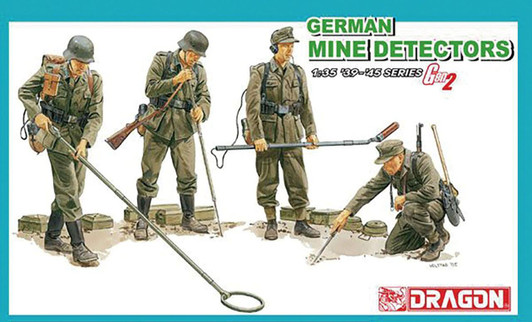  DRAGON 1/35 WWII German Army Mine Disposal Team Figure Set Of 4 Plastic Model 