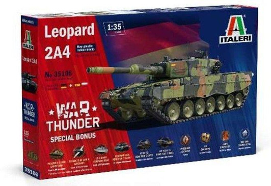  Platz Italeri: 1/35 War Thunder Leopard 2A4 Plastic Model 