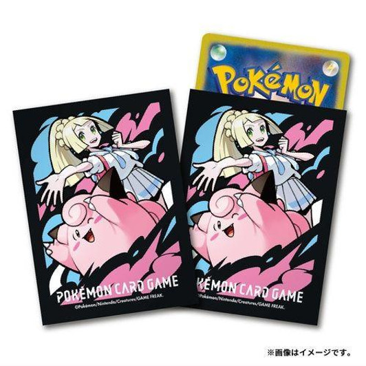 Pokemon Center Original Pokemon Card Game TCG Deck Sleeves Lillie & Clefairy