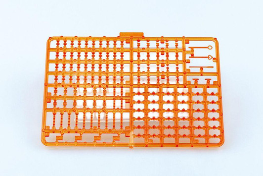  Aoshima 1/32 Decoration Truck Parts No.11-OR Marker Lamp 4 Sheet Set (Clear Orange) 