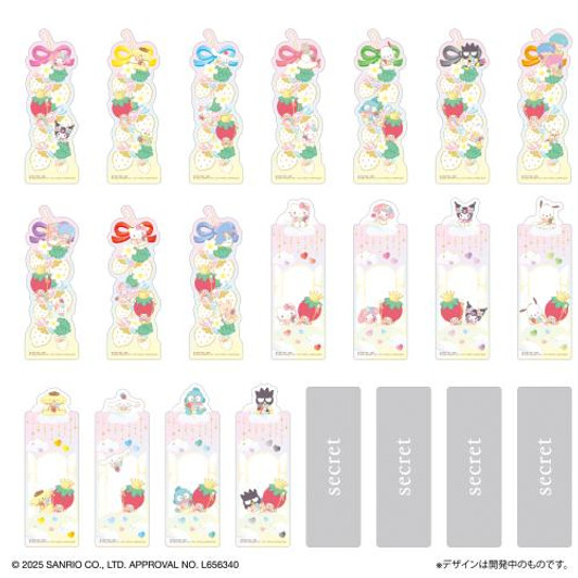  Bandai Life Bookmark Collection Sanrio Characters Strawberry Newspaper 2 Pieces Included (BOX 20 Pcs.) 