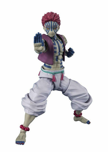  Bandai S.H. Figuarts Akaza Figure (Demon Slayer: Kimetsu no Yaiba) 