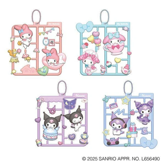 Megahouse MegaHouse Plat Collection Sanrio Characters My Melody / Kuromi MIX (BOX 4 Pcs.)