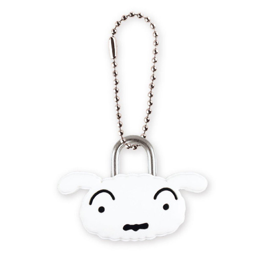  T's Factory Crayon Shin-chan Mascot Padlock Keychain Shiro 