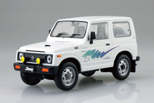 Aoshima RakuPla Snap Kit No.18-SW Suzuki JA11 Jimny (Superior White) Plastic Model