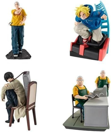 MegaHouse Puchirama Series SAKAMOTO DAYS Cut Out Scenes (COMPLETE BOX 4pcs)