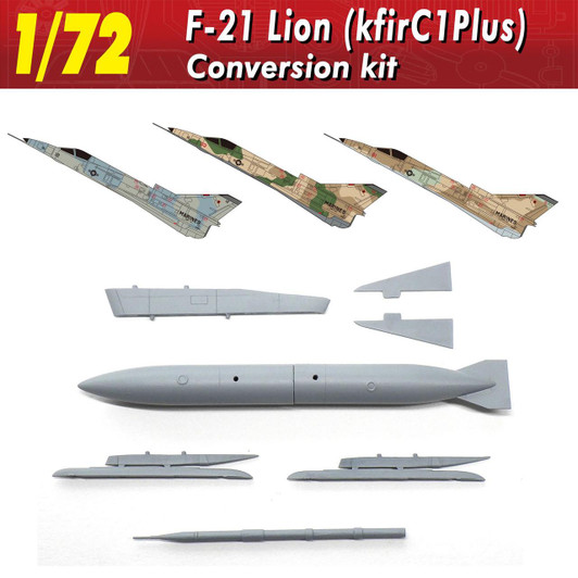 Other 1/72 F-21 Lion (Kfir C1 Plus) Modification Kit Plastic Model 