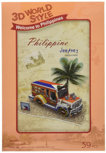 Other Jigsaw Puzzle 3D Puzzle Three-Dimensional Craft Model World Style Philippines Jeepney Heart Art Collection (39 Pieces) 