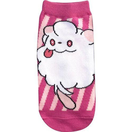Pokemon Center Original Pokemon Center Character Socks Swirlix Stripe Junior (15-21cm)