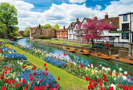  Beverly 1000-053 Jigsaw Puzzle Canterbury Flowering Path (1000 Pieces) 
