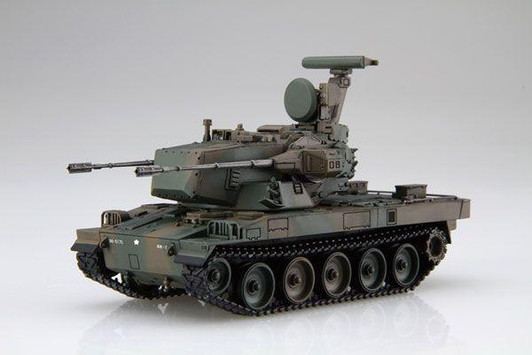  Fujimi 1/72 Military Series No.9 EX-2 Japan Ground Self-Defense Force Type 87 Self-Propelled Anti-Aircraft Gun Plastic Model 