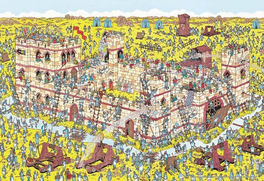  Beverly 1000M-006 Jigsaw Puzzle Where's Wally? The Failure of the Crusaders (1000 Small Pieces) 