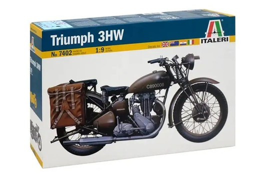  Platz 1/9 Triumph 3HW WWII Military Type Motorcycle Plastic Model 
