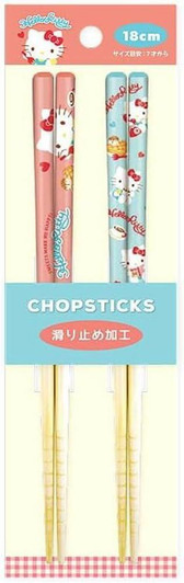  T's Factory Sanrio Pair Bamboo Chopsticks (18 Cm) Sweets / Hello Kitty 