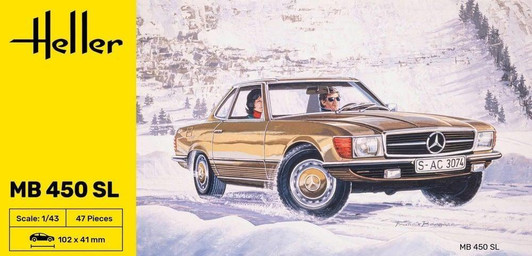  Heller 1/43 MB 450SL Plastic Model 