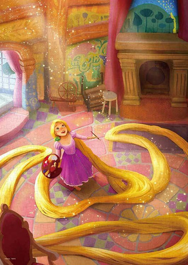 Tenyo D-500-633 Jigsaw Puzzle Draw your thoughts (Tangled) (500 Pieces)