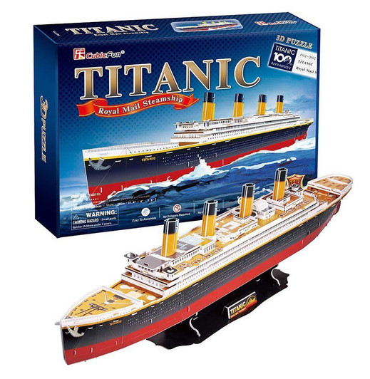 Other T4011h Heart Art Collection Jigsaw Puzzle 3D Craft Model Titanic Large Size (120 Pieces) 