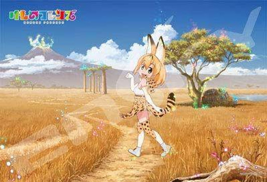  Ensky 300-1182 Jigsaw Puzzle Kemono Friends Serval in Savanna (300 Pieces) 