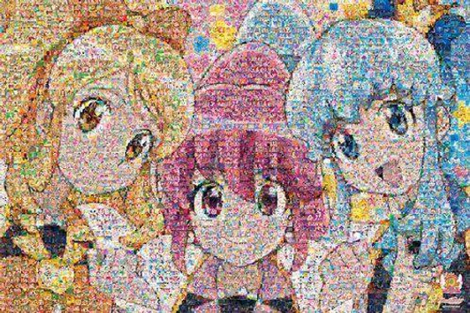  Ensky 500-L163 Jigsaw Puzzle Pretty Cure 10th Mosaic Art (500 Pieces) 