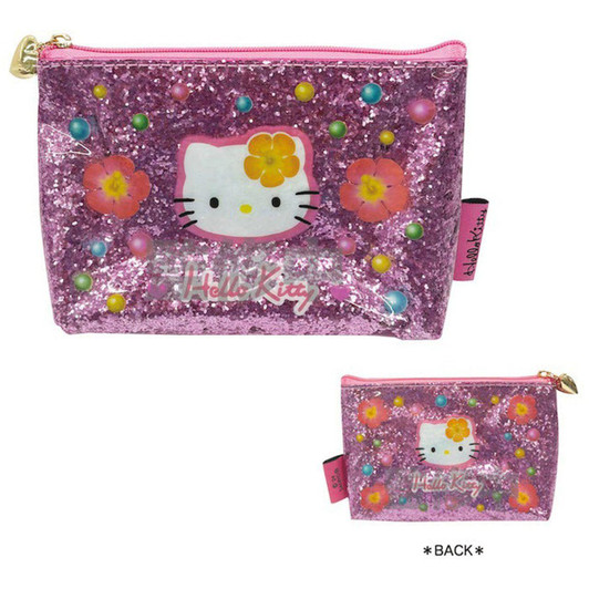  TCP KT Glitter Pouch Hibiscus 