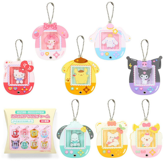  Sanrio Secret Custom Acrylic Charm (Mini Game Console Design) Sanrio Characters (SINGLE RANDOM) 