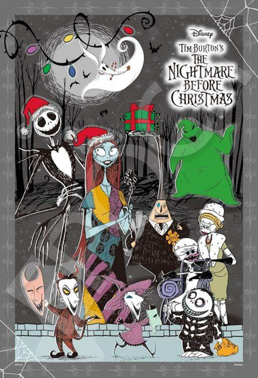 Epoch 73-402 Jigsaw Puzzle The Nightmare Before Christmas - Season's Screaming (300 Pcs.)